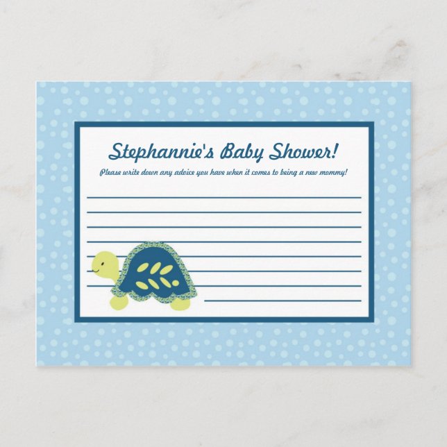 Conseil Écrit Carte Tortue Reef Ocean Sea Turtle (Devant)