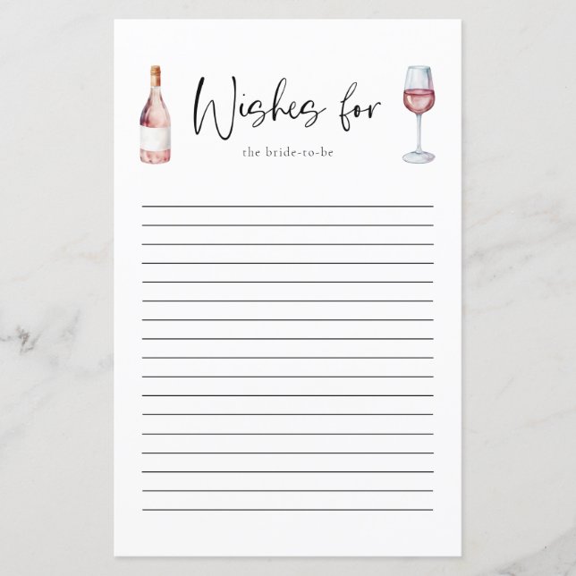 Conseil Élégant En Vin Rose Bleu Pour La Carte Mar (Devant)