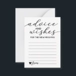 Conseil Et Souhaite Carte Pour Le Nouveau M. Et Mm<br><div class="desc">Simple,  élégant et classique. Restez simple avec le design noir et blanc,  garanti pour compléter n'importe quel jeu de couleurs. Conseil mariage et carte de voeux pour le jour de mariage et les jeux.</div>