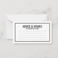 Conseil et souhaits de Mariage noir et blanc