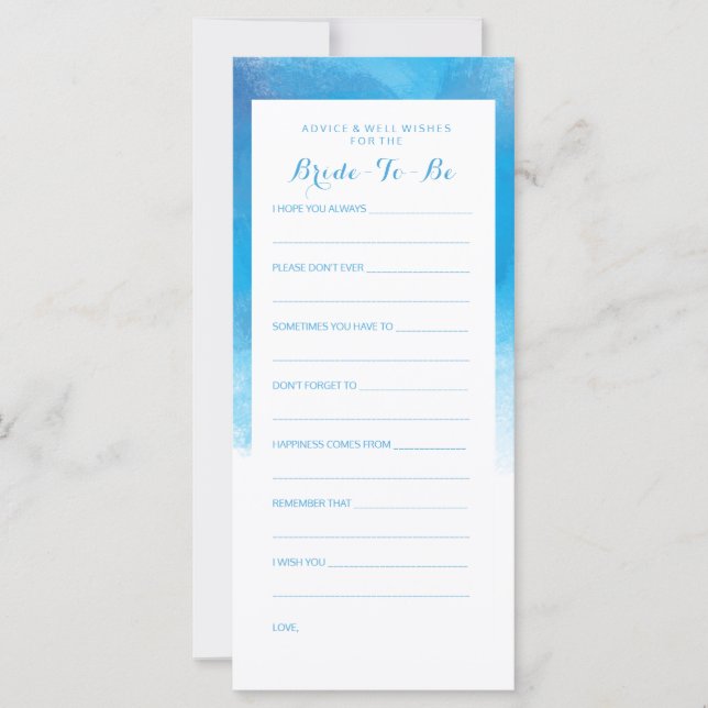 Conseil Fête des mariées Eau bleu d'été (Devant)