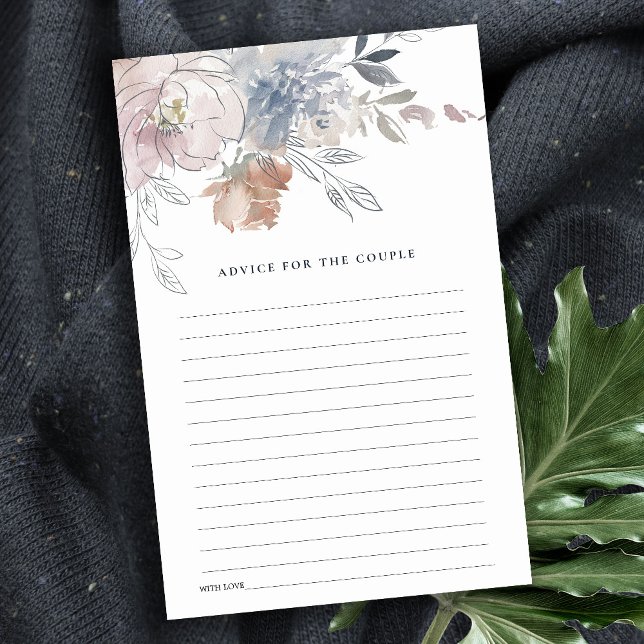 Conseil Floral Chic Blush Aquarelle Pour Couple (Créateur téléchargé)