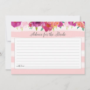 Conseil Floral rose pour la carte Mariée