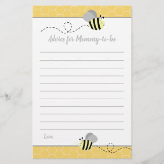 Conseil Grey Bumble Bee pour la carte Baby shower