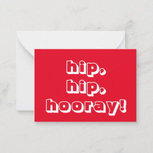 Conseil hanche, hanche, hourra ! Félicitations, carte blan