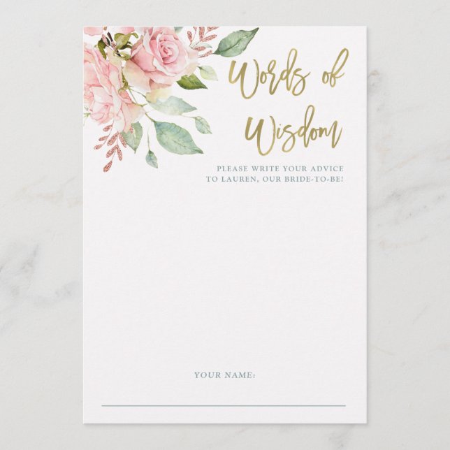 Conseil Jolie rose Roses | Carte Fête des mariées (Devant)