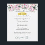 Conseil mariage Bien Souhaits Pies rose et Or<br><div class="desc">Joli conseil mariage et des feuilles de papier de voeux pour vos invités décorés de beaux bouquets Peony roses. Quelle belle façon de se souvenir de votre journée spéciale.</div>