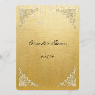 Conseil Mariage Conseils Commentaire Carte Gold Foil Parti