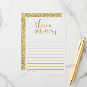 Conseil Parties scintillant Or Élégante Partager Une Carte