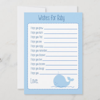 Conseil Petite Baleine Bleue Souhaite Carte Bébé