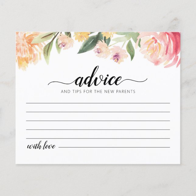 Conseil pour la fête du Baby shower de la carte de (Devant)