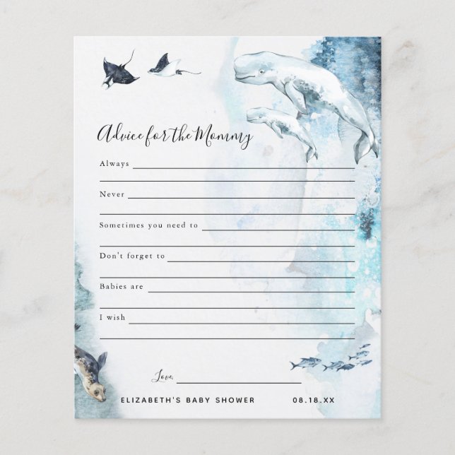 Conseil pour la maman | Jeu Baby shower (Devant)