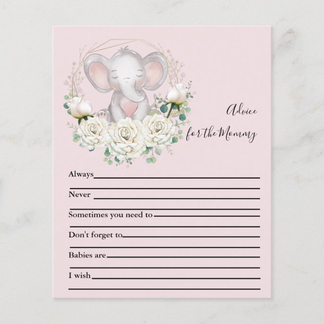 Conseil pour le jeu de Baby shower maman (Devant)