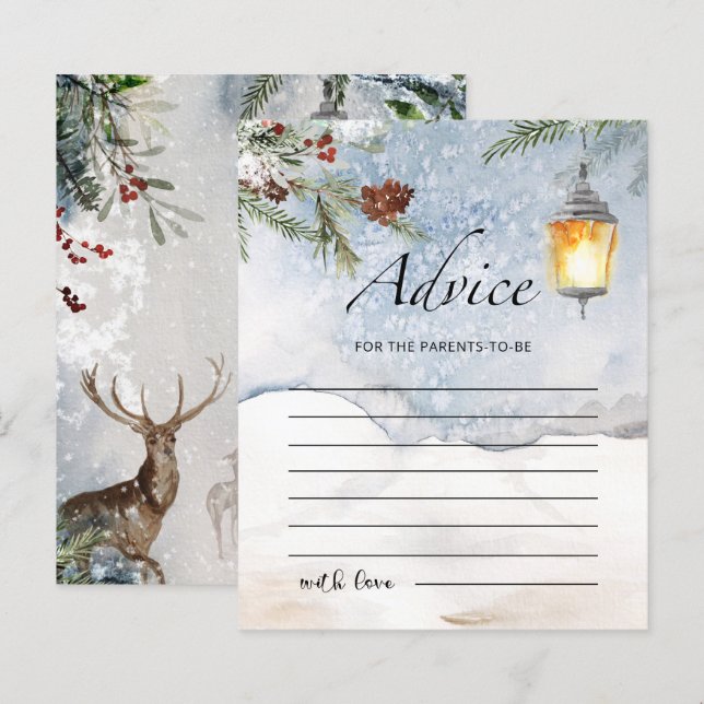 Conseil pour les parents à être carte (Devant / Derrière)