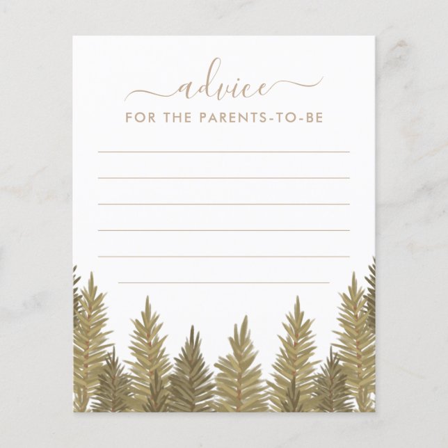 Conseil pour les parents Baby shower de bois jeu (Devant)