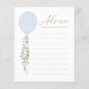Conseil pour les parents Blue Balloon Baby shower