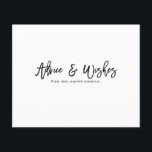 Conseil & Souhaits Wedding shower de script modern<br><div class="desc">Personnaliser pour tout événement.</div>