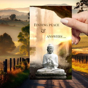 Conseil spirituel Lecture Bouddha Carte de visite