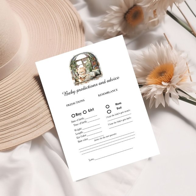Conseil Story Book baby prediction Baby shower jeu carte (Créateur téléchargé)