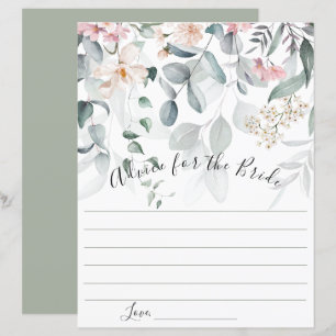 Conseil vert rose floral pour la mariée