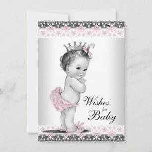 Conseil Vœux de princesse pour carte de bébé Fille Shower