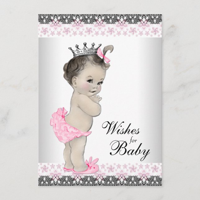 Conseil Vœux de princesse pour la carte bébé Baby Shower (Devant)