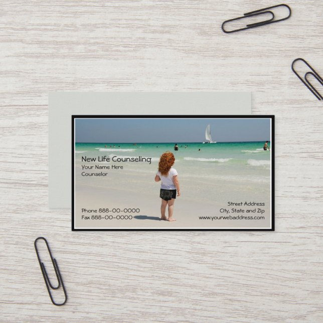 Conseiller Carte de visite (Devant/Arrière en situation)