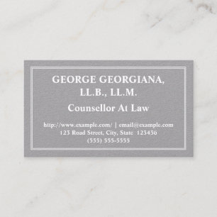 Conseiller Conservateur Carte de visite De Droit