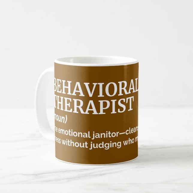 Conseiller Thérapiste Drôle Définition Mug (Devant gauche)