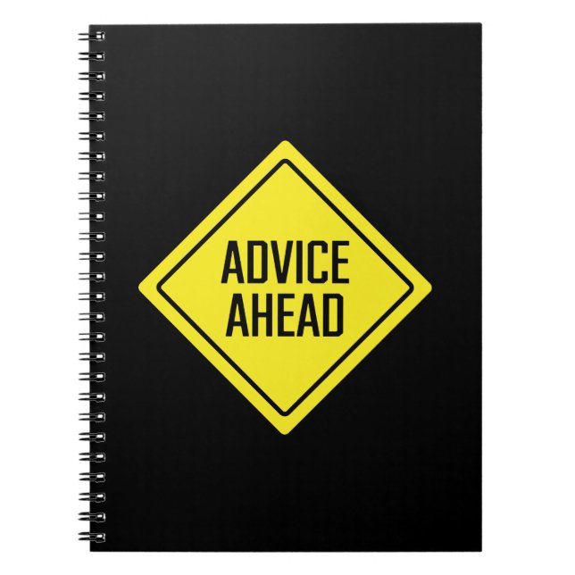 Conseils à venir | Signal routier | Carnet Spiral (Devant)