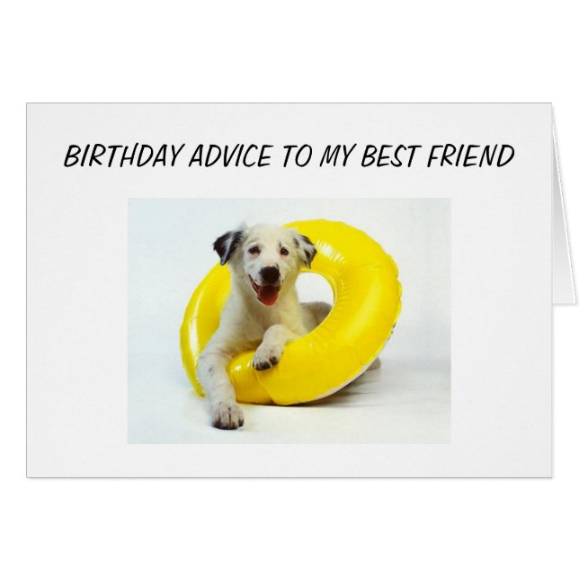 CONSEILS D'ANNIVERSAIRE MEILLEUR AMI (Devant horizontal)