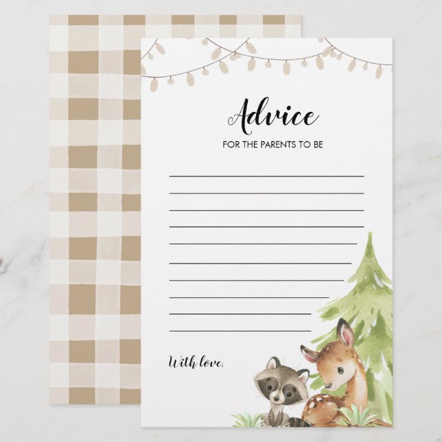 Conseils de Baby shower pour les parents (Devant / Derrière)