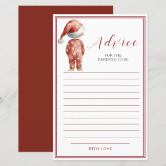 Conseils de fête prénatale de Noël Santa Baby