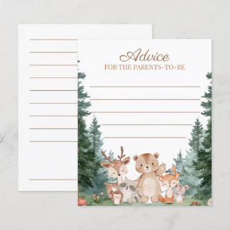 Conseils de forêt pour le jeu de baby shower des p