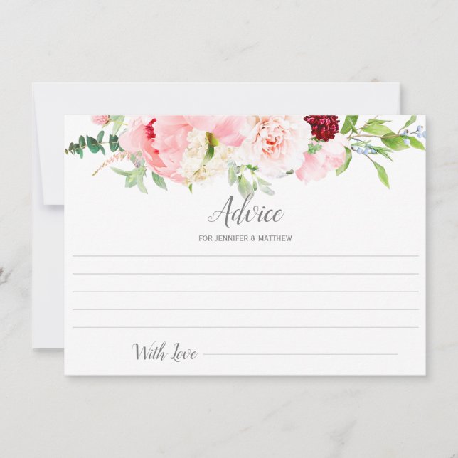 Conseils de jardin floral aquarelle sauvage | (Devant)