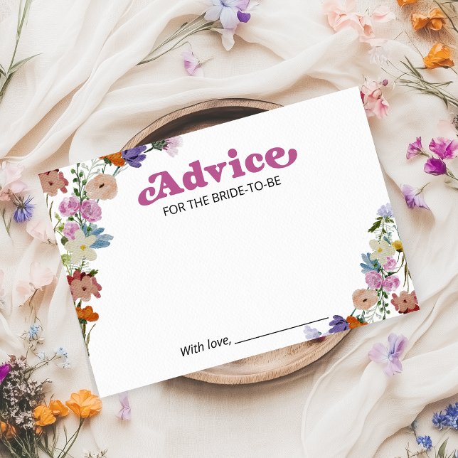Conseils de mariage pour la mariée Carte de fête d (Créateur téléchargé)
