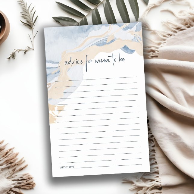 Conseils de plage côtière bleue abstraite pour mam (Créateur téléchargé)