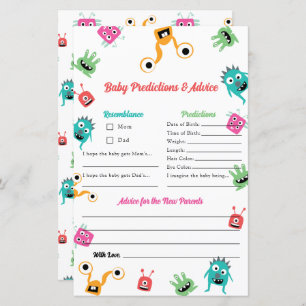 Conseils de prédictions Little Monster Baby shower
