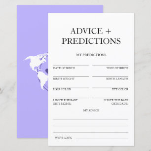 Conseils et prédictions Baby shower de voyage Jeu