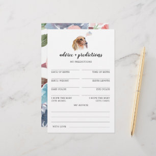 Conseils et prédictions Dachshund Baby shower Jeu