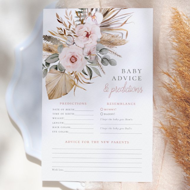 Conseils et Prédictions pour Baby Shower Bohème He (Créateur téléchargé)