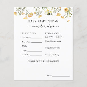 Conseils et prédictions pour bébé Fleur sauvage ja