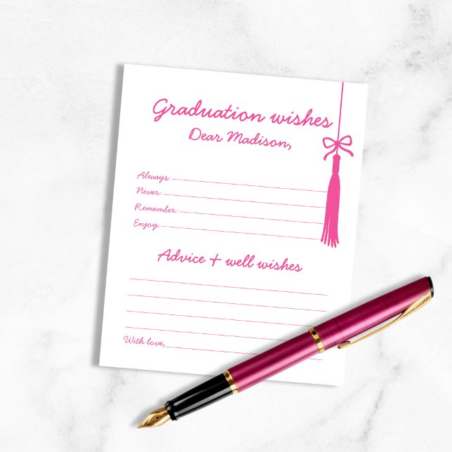 Conseils et souhaits chic pour la police manuscrit (Chic Advice & Wishes For Graduate Handwritten Font)