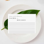 Conseils et souhaits de Mariage simples et formels<br><div class="desc">Cartes de conseil minimalistes simples et propres pour les mariages.</div>