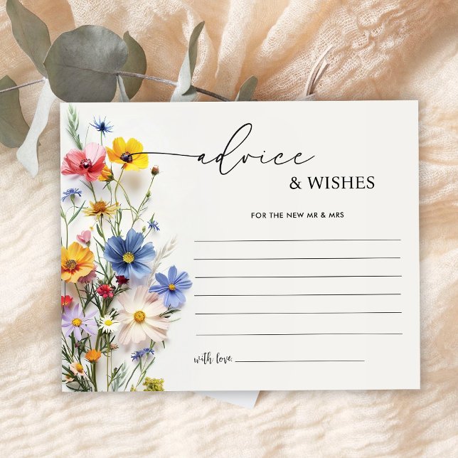 Conseils et vœux de fiançailles Fleurs sauvages (Créateur téléchargé)