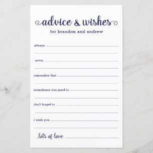 Conseils et vœux de mariage LGBTQ bleu marine mode