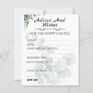 Conseils et vœux de mariage modernes Eucalyptus