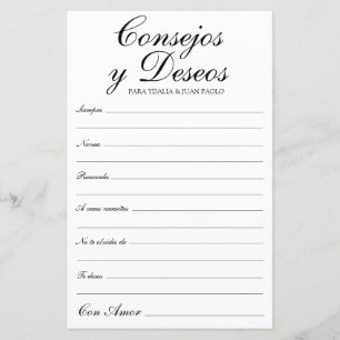 Conseils et Vœux Espagnol