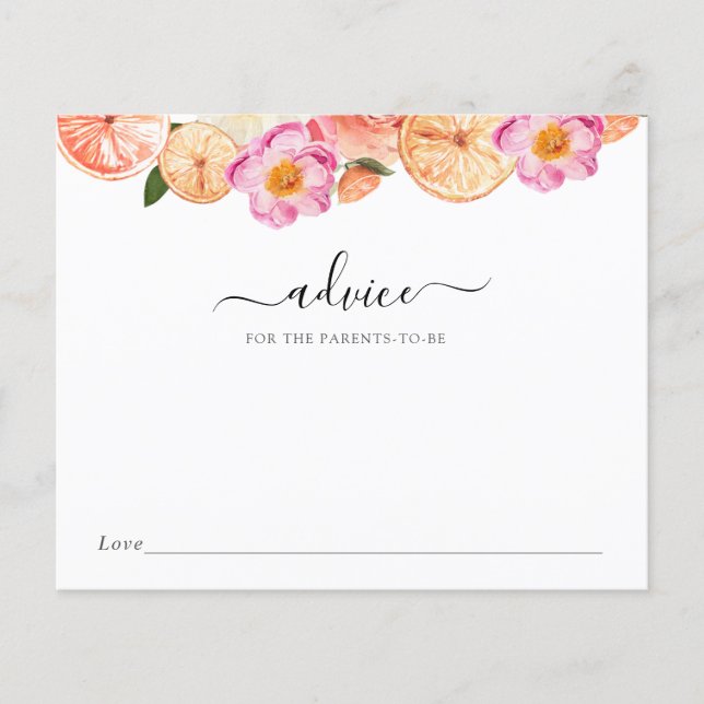 Conseils pour bébé Citrus rose pour les parents à  (Devant)