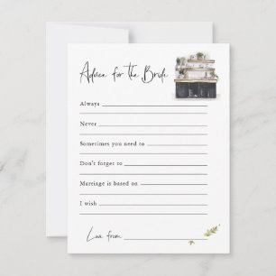 Conseils pour la mariée Carte de fête prénuptial